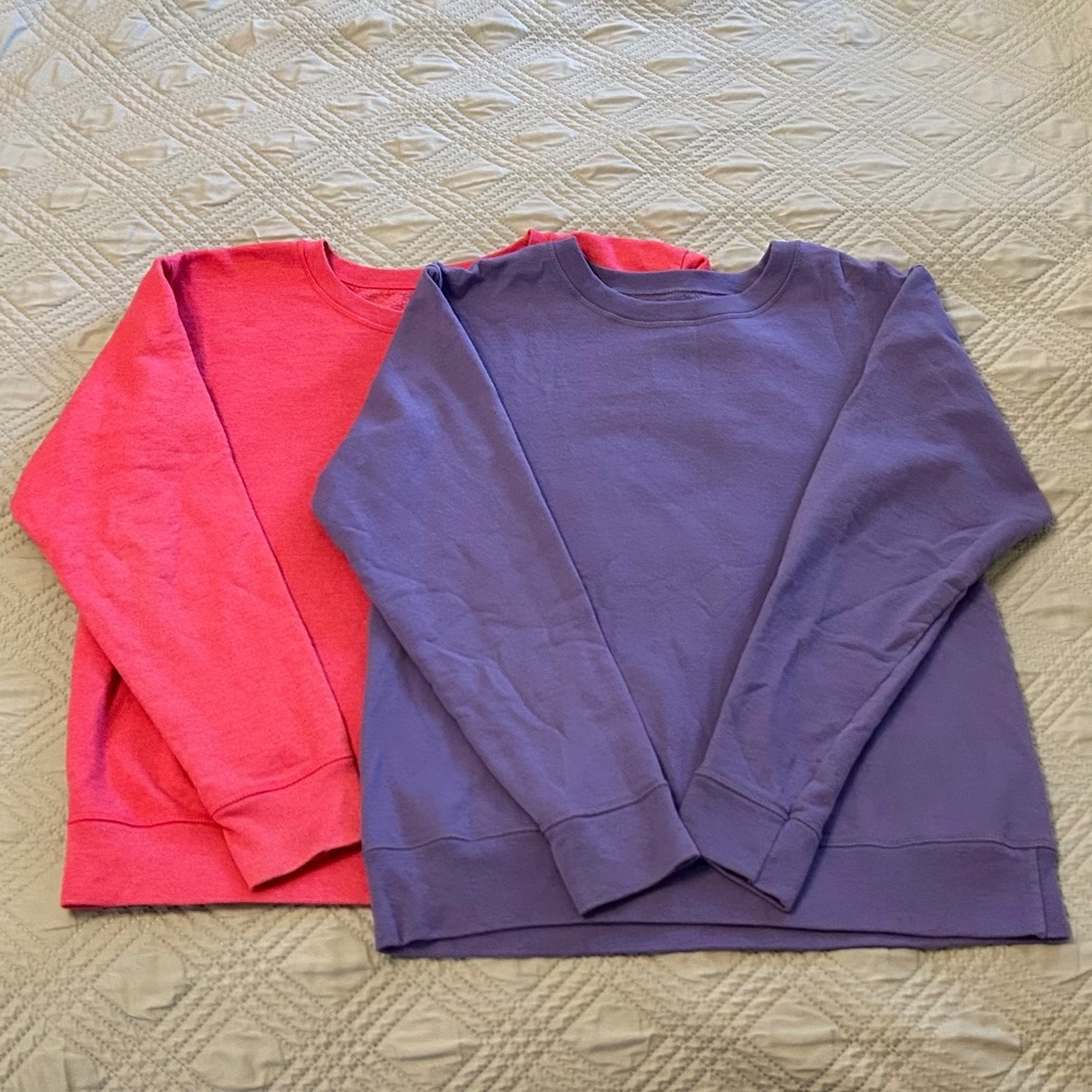 BUNDLE of Two HANES Women’s Sweatshirts, Size Medium